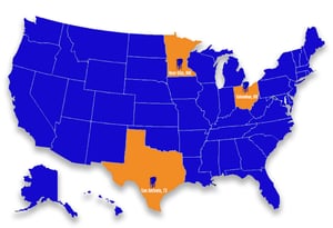 ACT on US Map 2025