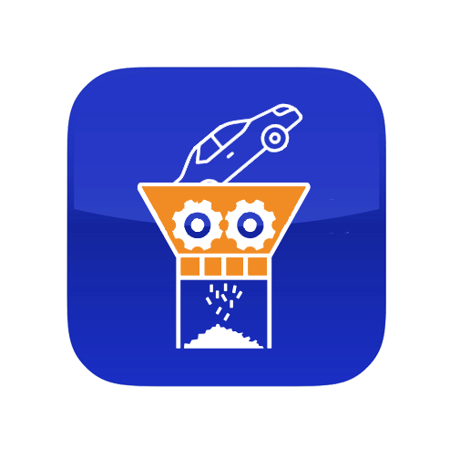 Shredding and sorting Icon Small White