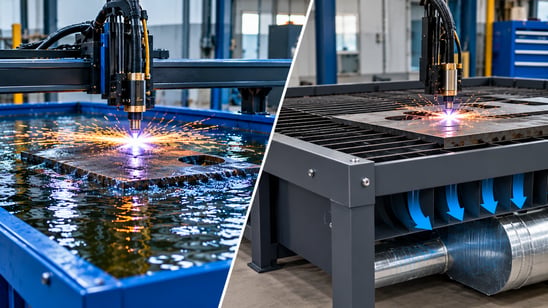 Water Table vs. Downdraft table