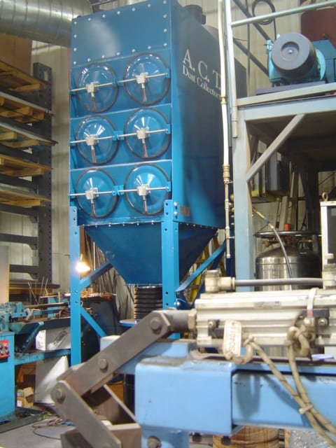 Laser cutting dust collector from ACT Dust Collectors
