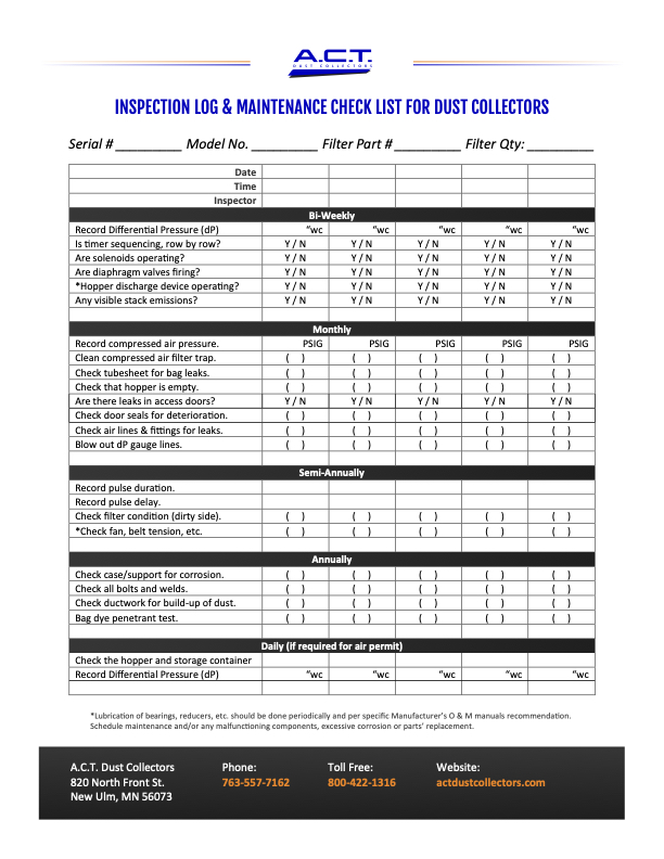 Air Purifier Maintenance Checklist?  